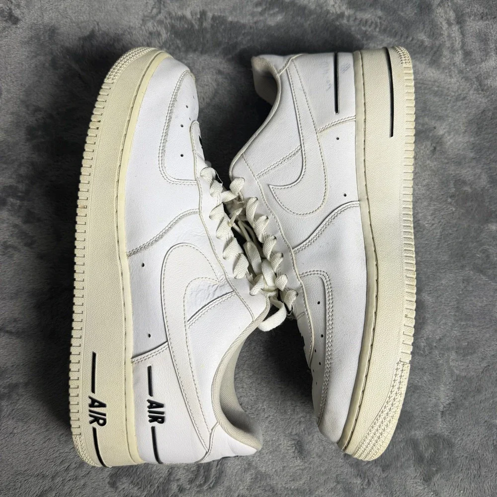 Nike Air Force 1 Mens SZ 10 Low 07 LV8 Utility White Black CJ1379-100